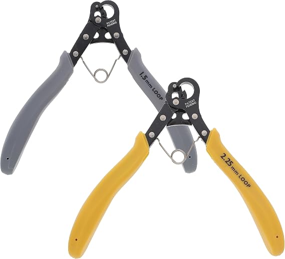 The Beadsmith 1-Step Combo Pack - 1.5mm & 2.25mm Looper Pliers - 24-18g Craft Wire - Instantly Create Consistent Loops for Rosaries, Earrings, Bracelets, Necklaces & Wire Jewelry in One Step