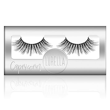 Lurella Cosmetics 3D Plush Synthetic Eyelashes False Eyelashes made with Synthetic Fibers. Elevate Your Look to the Next Level With Our High Quality, Reusable Lashes. CAPRICORN