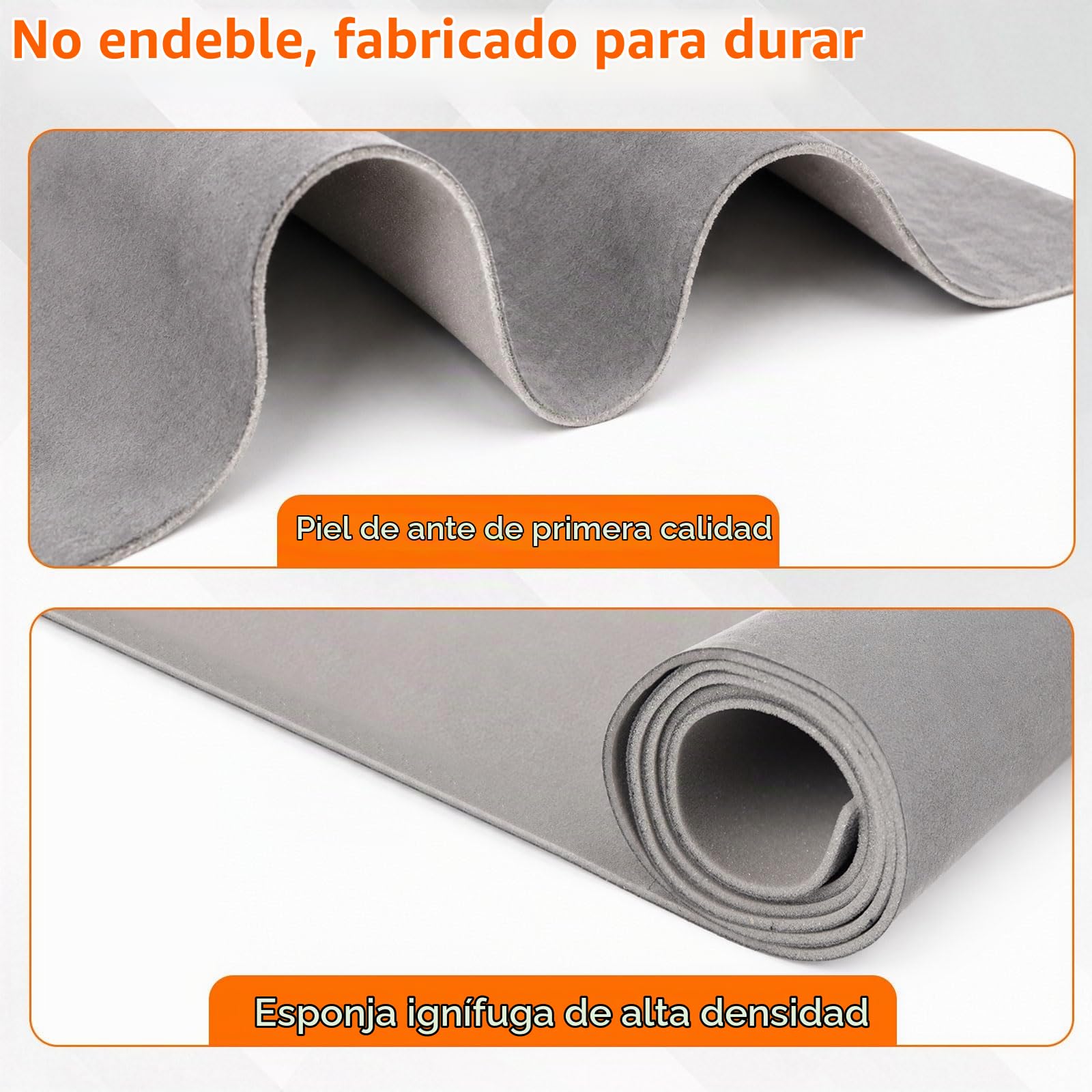 Tela de ante para techo de coche, tela de ante con respaldo de espuma de 3 mm, tipo malla de punto plano, material de repuesto interior para reparación de techo de coche/camión/SUV/RV, material de