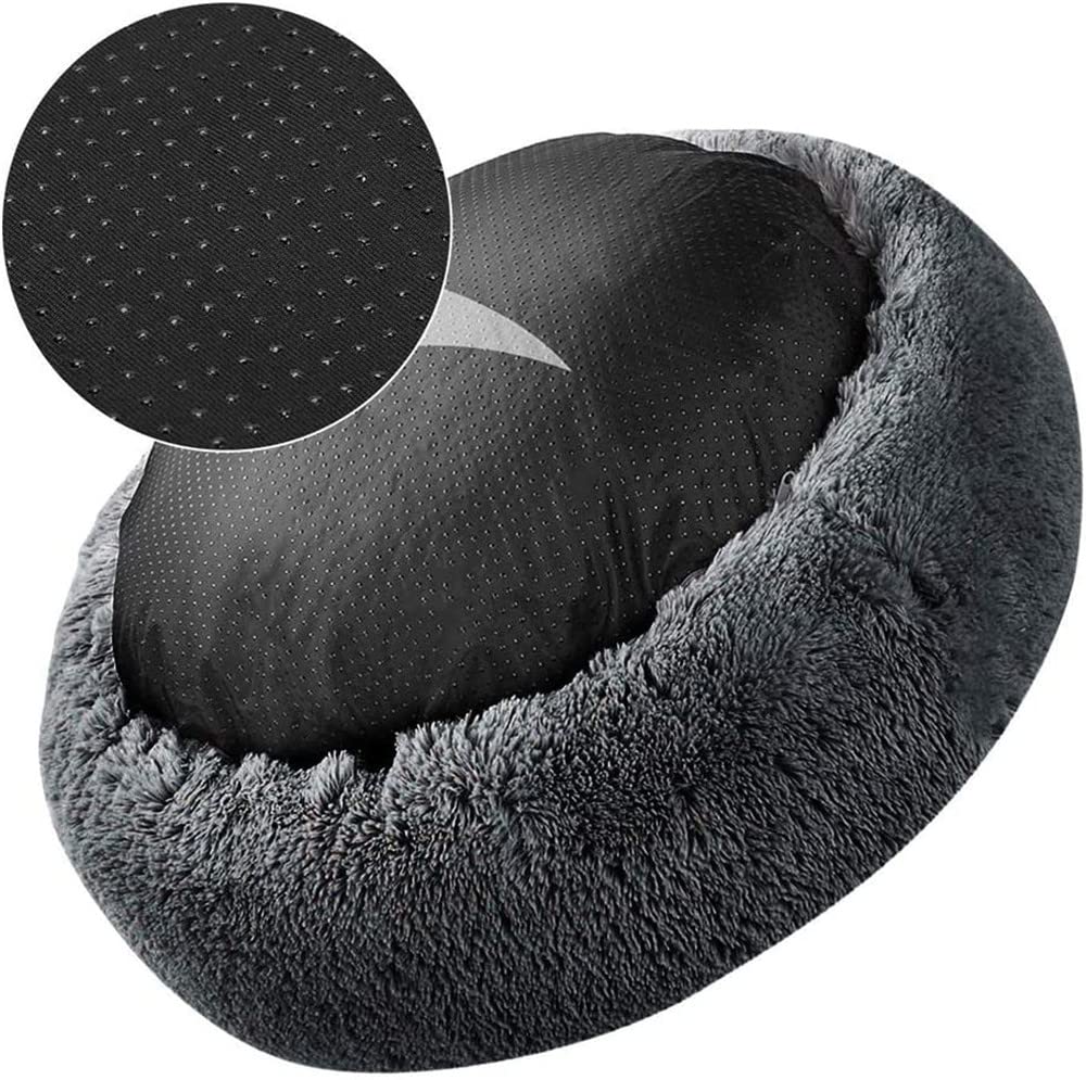 Cama Perro Gato Camas para Perros Pequeños Cama para Mascotas para Gatos Cama Redonda de Felpa Gatos Sofá para Perros Donut