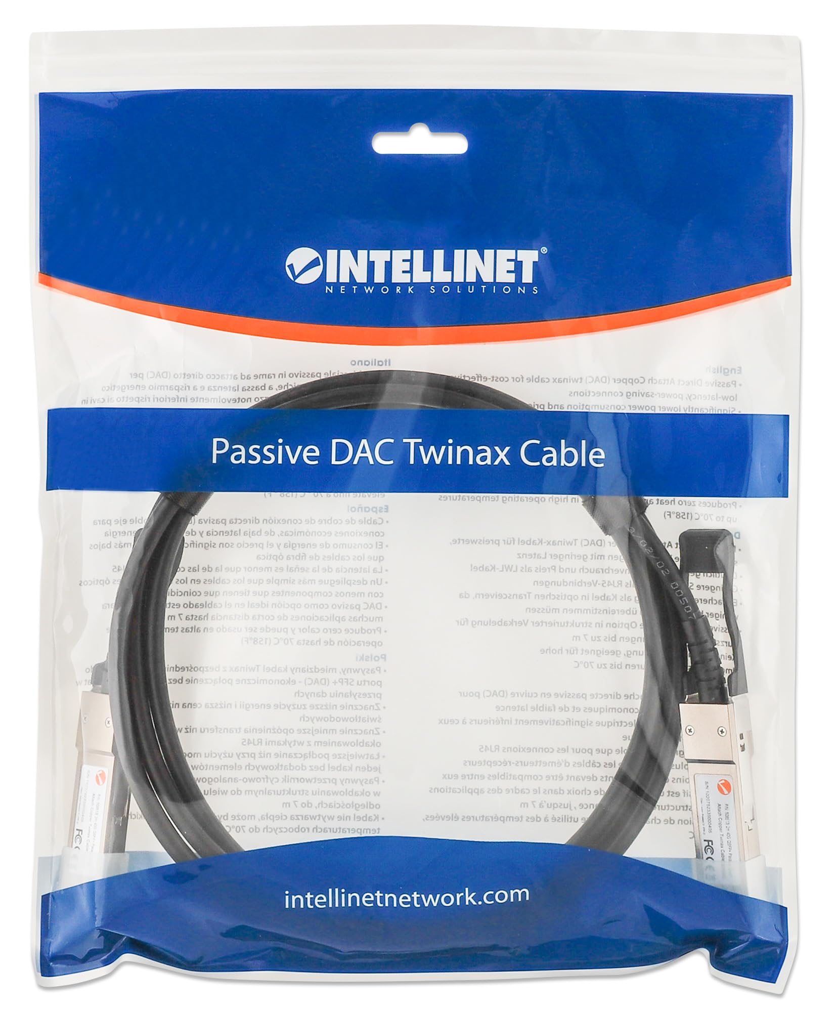 Intellinet QSFP+ 40G Passives DAC Twinax-Kabel 2.0m MSA-konf Kabel m