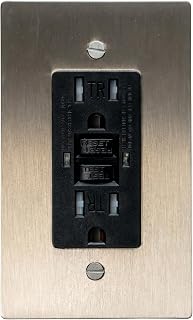 Solid Brass Outlet – Decorative Wall Plate for Standard Electrical Outlets – UL Listed | Residential & Commercial Use - Durable Heavy-Duty Brass, Easy Installation | 120 VAC - US Style