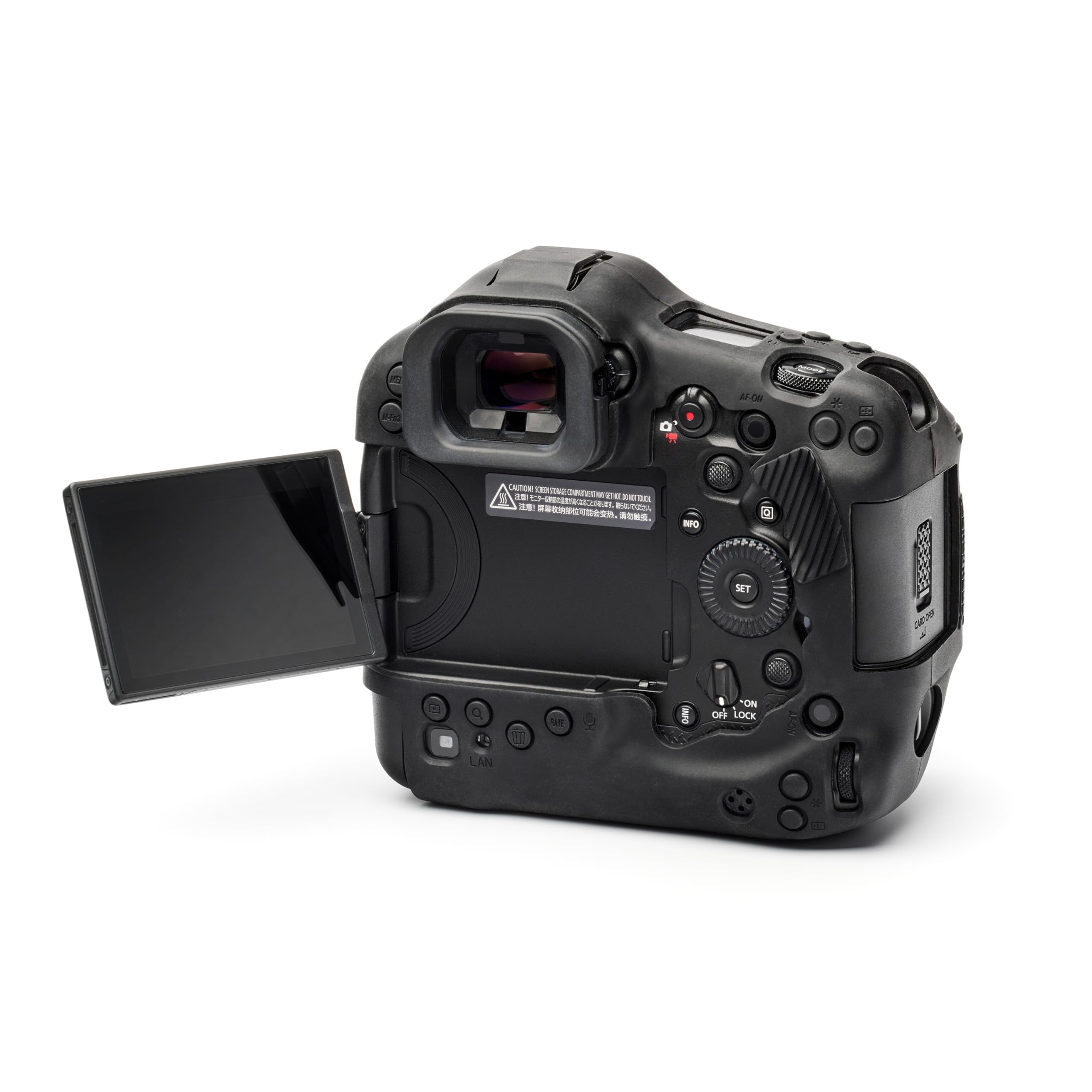 easyCover Protective Silicone Camera Case for Canon R1 Black