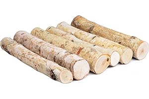 Rustic Faux Birch Logs for Home Decor and Crafting