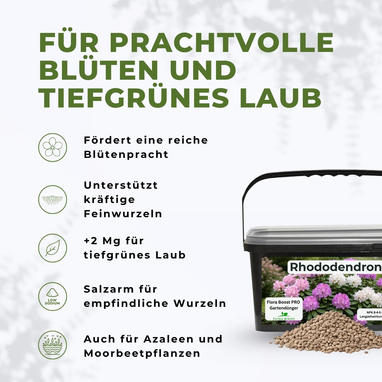 Flora Boost PRO Rhododendron Dünger Langzeitwirkung 5 kg