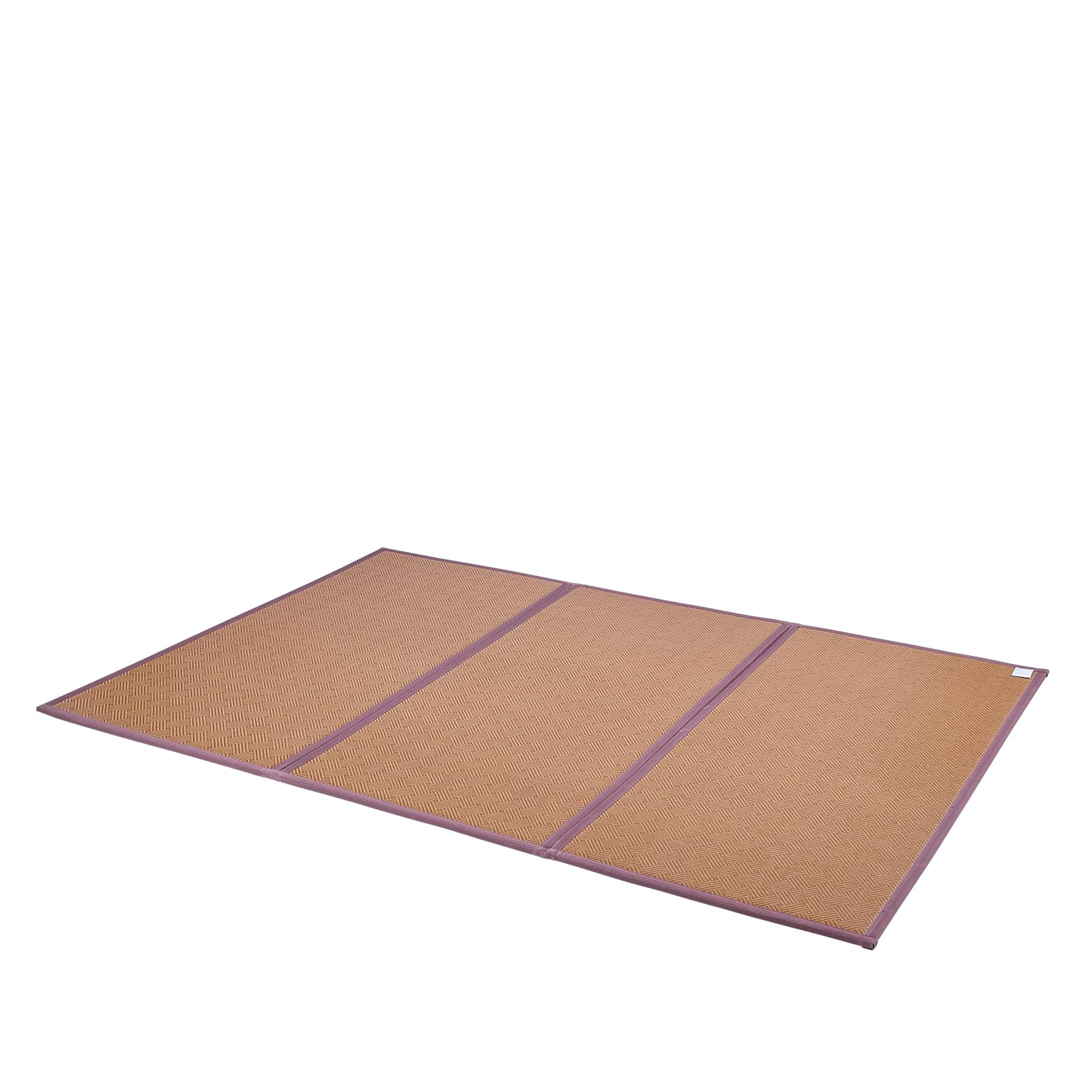 VEVOR Tappetino Tatami, Materasso Pieghevole in Rattan Naturale Intrecciato a Mano, Antiscivolo e Facile da Pulire, Tappetino Traspirante Estivo per Meditazione Yoga 2032 x 1397 x 13 mm