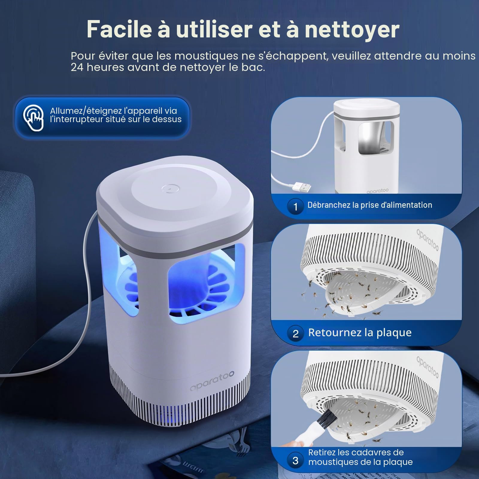 Lampe Anti Moustique Electrique,Anti Moustique Exterieur Intérieur Lampe Anti Insectes Repulsif Moustique Anti Mouche Tue Mouche Electrique Jardin Contre Les Insectes pour Camping l'usage Domestique