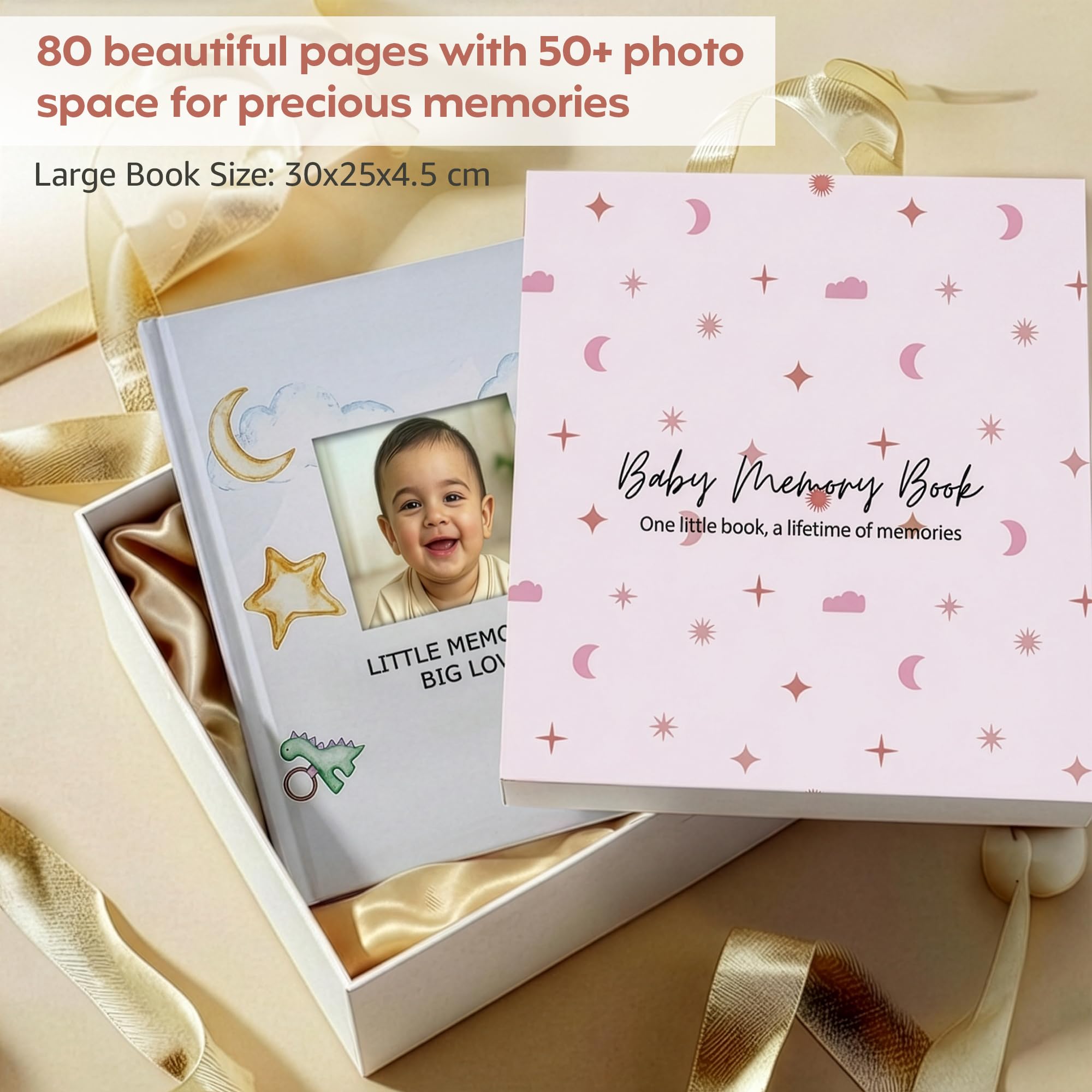 A Baby Cherry Baby Record Book - Memory Book & Baby Journal Record Book || 80 Pages || Milestone Memory Book for Boys & Girls (0 to 5 Years) - Ideal Gift for Newborns & New Parents