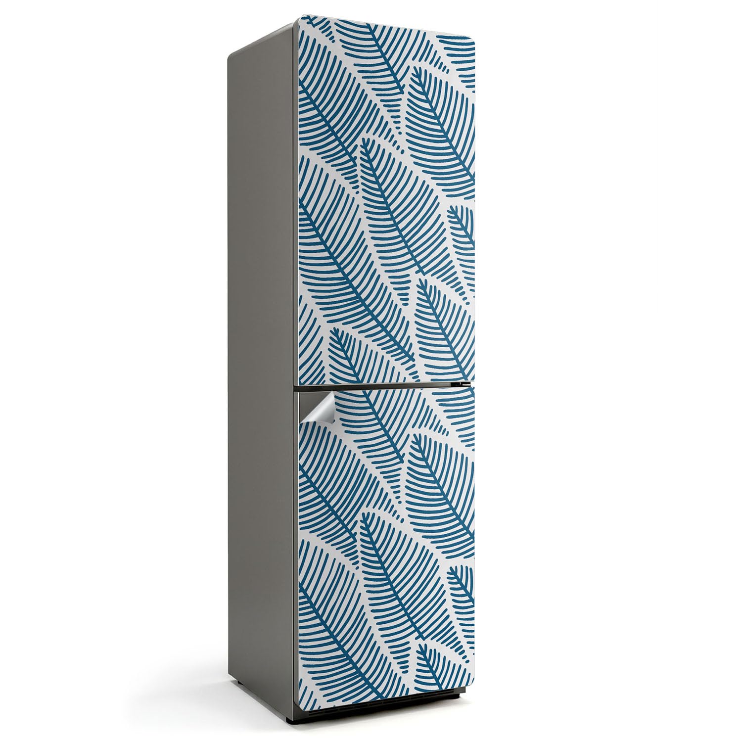 Adhesivo decorativo de hojas 60x205 cm para frigorífico resistente al agua y cocina