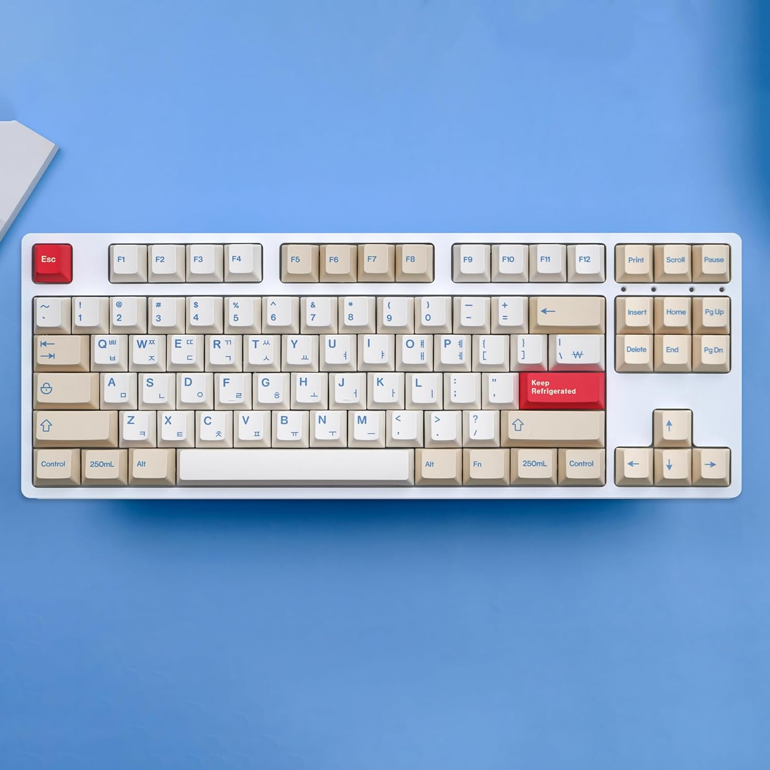 YMDK 146 SOYA Milk Theme Keycaps PBT Cherry Profile Dye Sub Keycap English Korean Japanese for MX Mechanical Keyboards