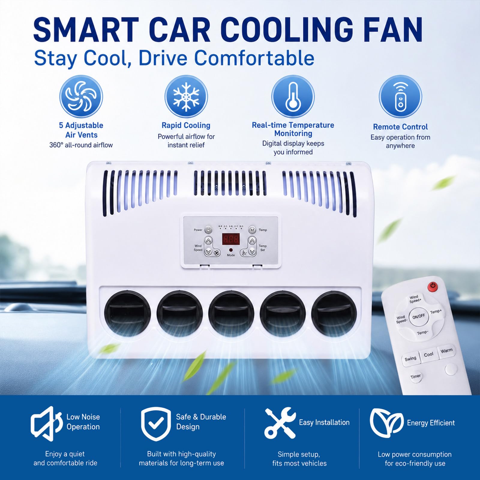Condizionatore d'Aria per Camper,per Cabina Camion 12v/24v Kit di Climatizzazione Split, Soluzione di Raffreddamento Perfetta per Le Ampie Cabine Letto dei Camion Red-24V