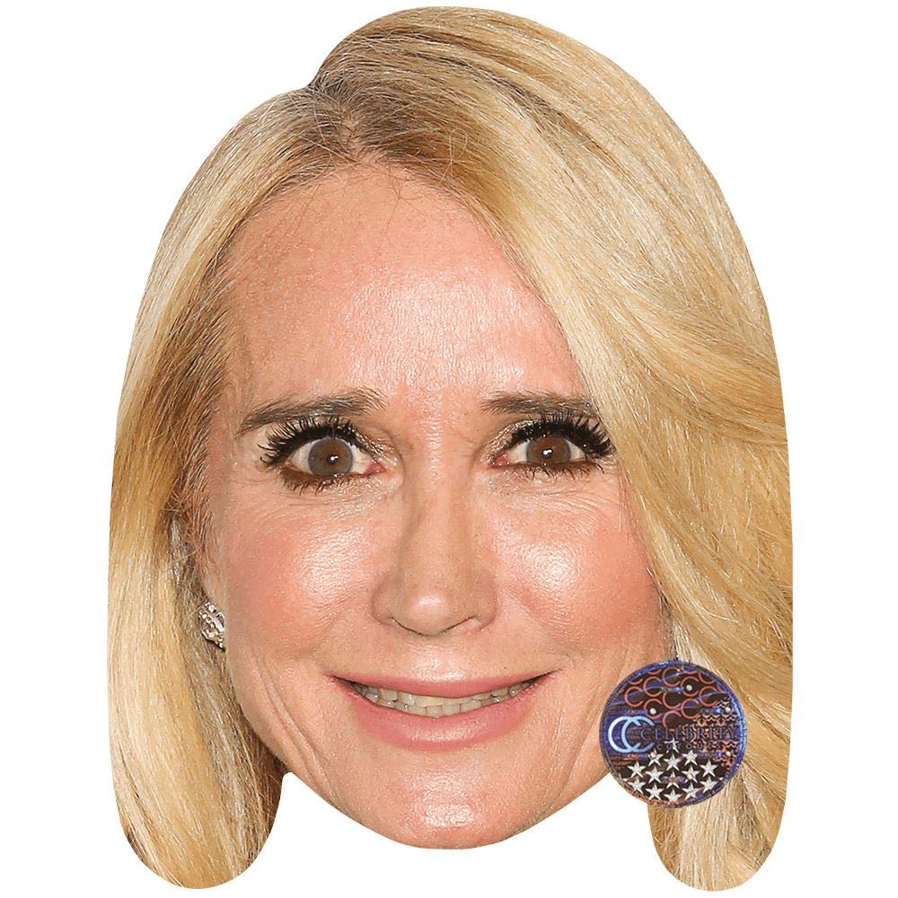 Celebrity Cutouts Lifelike Kim Richards (Smile) Celebrity Mask, Flat Card Face, Fancy Dress Mask