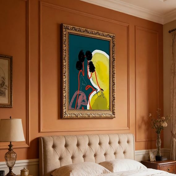 Abstract Figures Wall Art - Contemporary Expressionist Line Print