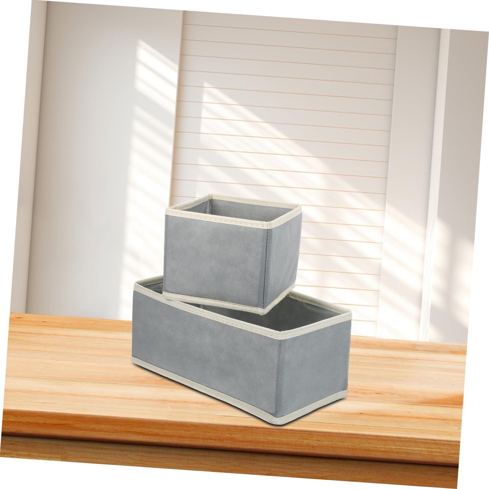 Cabilock 12piezas Cajas de Almacenamiento Plegables para Armario Organizador de Contenedores de Tela para Ropa Interior y Lencería para Dormitorio