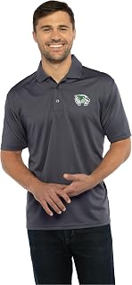 Vantage Apparel Men's Dark Gray Collegiate Premium Moisture Wicking Icon Polo
