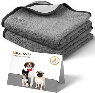 2 Pack Washable Puppy Pads Reusable - 70x100cm Vet Bedding & Whelping Box Liner, Waterproof Dog Pee Pads for Crate Training Incontinence Sofa, Non-Slip Absorbent
