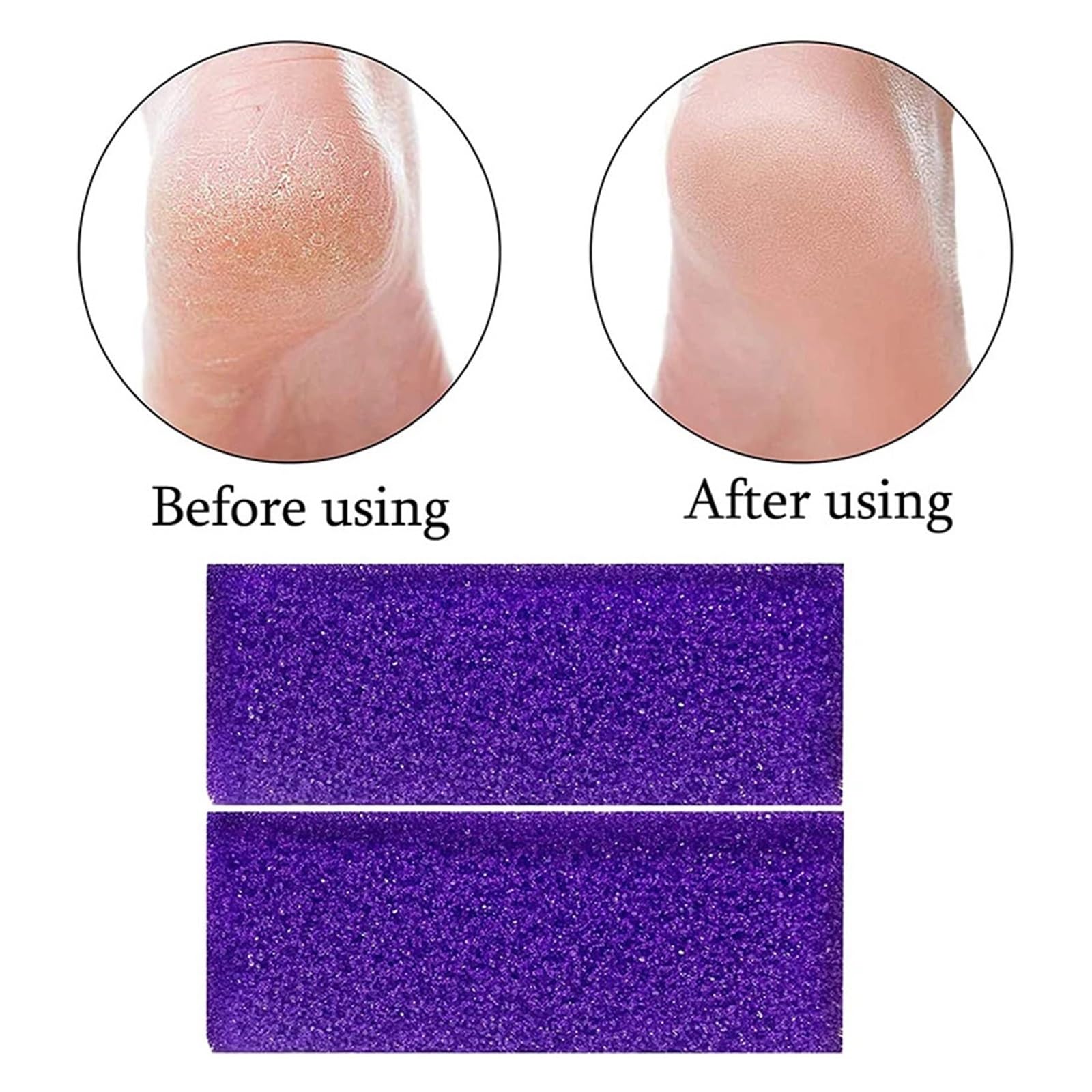 3/5 Piezas de Piedra pómez Reutilizable for pies, esponjas for el Cuidado de los pies, exfoliantes de Callos, removedores de durezas, Herramientas de pedicura y manicura.(3pcs)