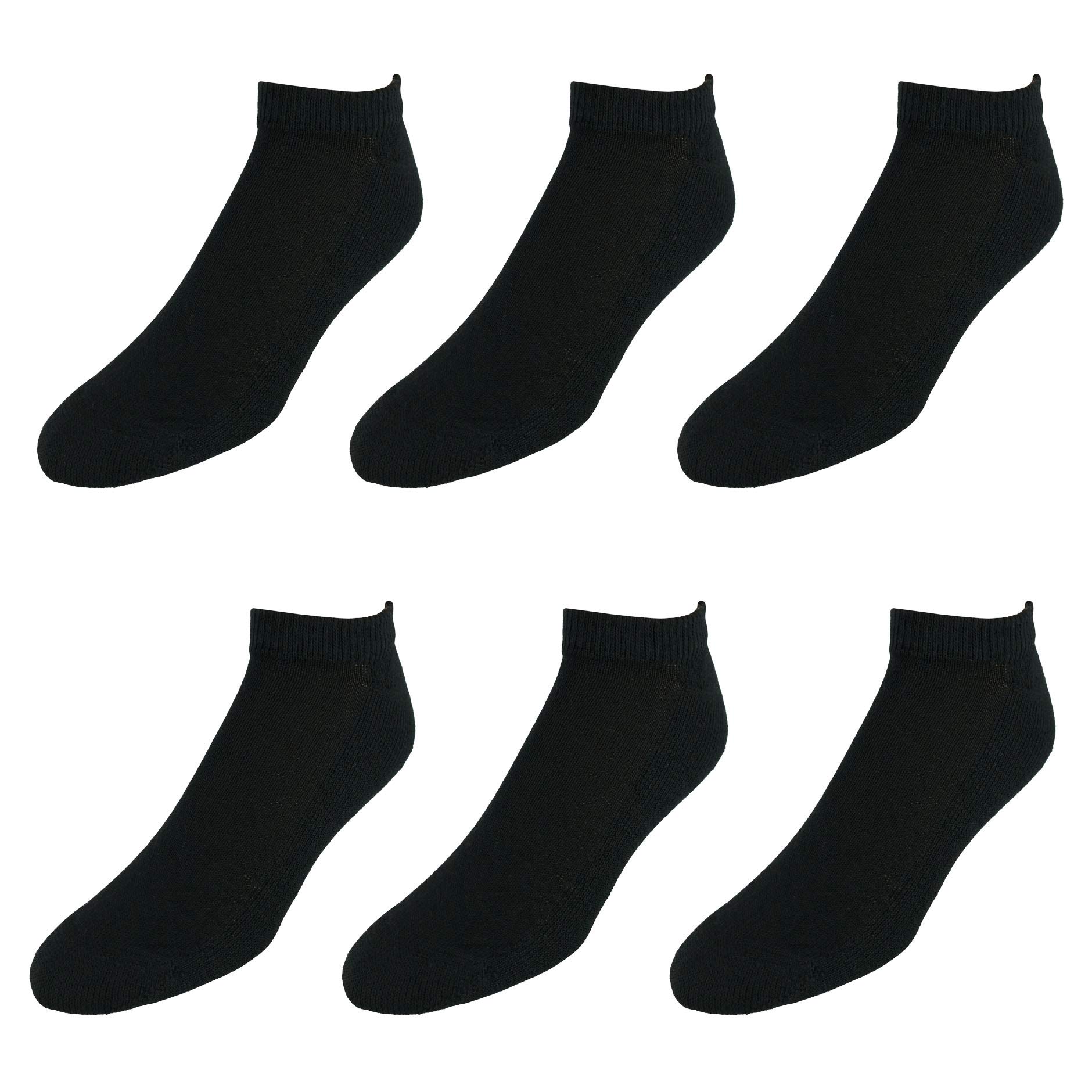 Hanes Lot de 6 paires de chaussettes invisibles pour homme 190