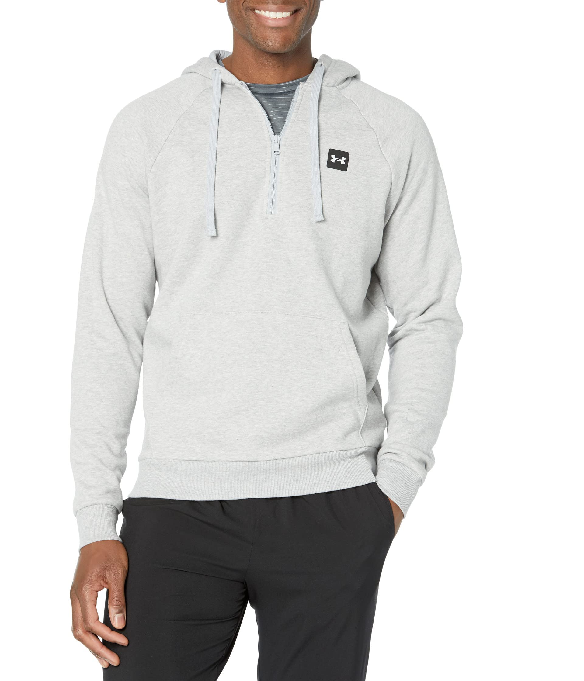 Under Armour Mens Fleece half Zip OTH Hoodie Heather L