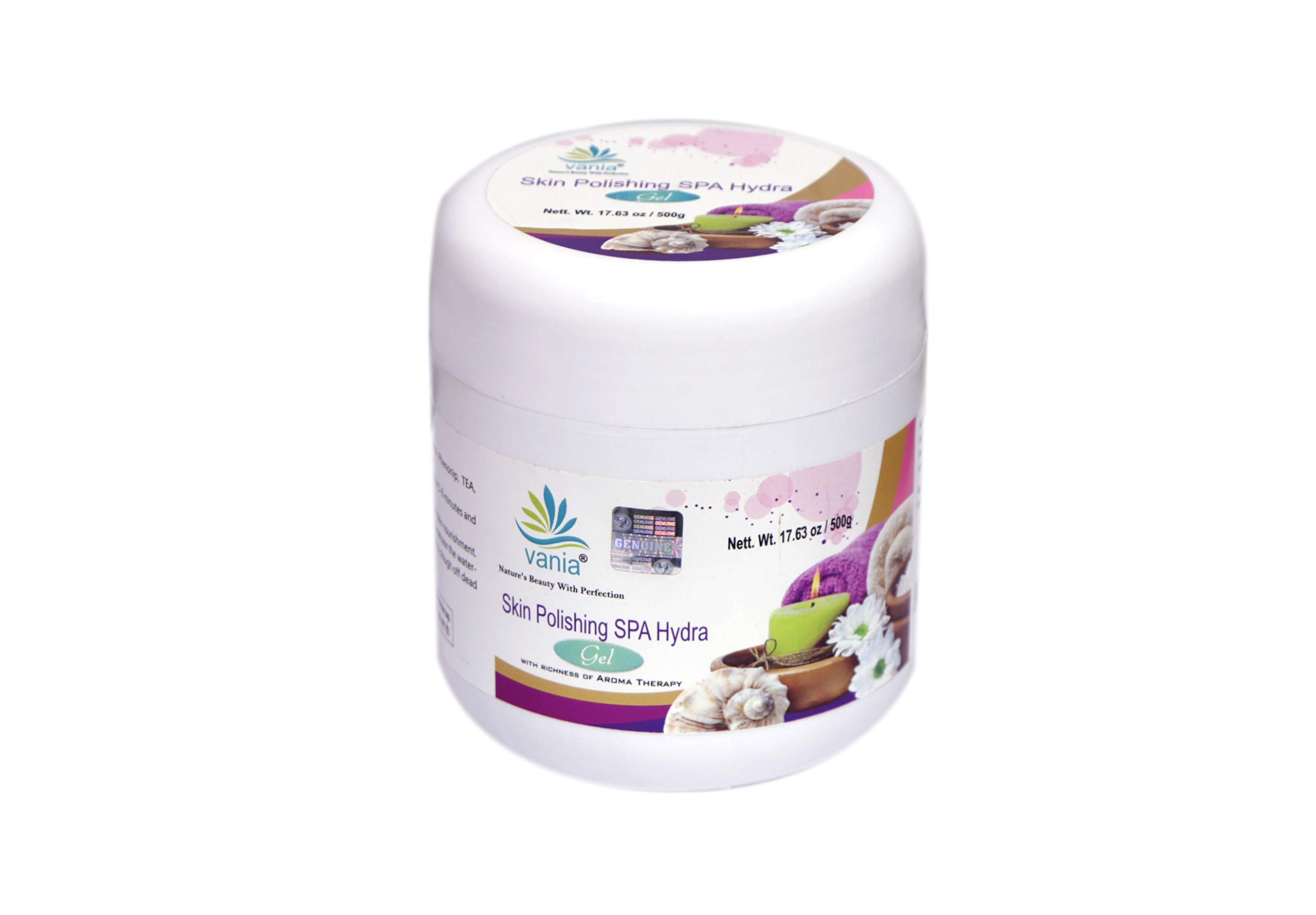 Skin Polishing SPA Hydra Facial Massage Gel 500g with Aloe Vera, Nourishes, Soothes, Softens, Moisturizes, Removes Dead Cells, Black & Whiteheads, Prevents Dehydration, No Silicon, Paraben, Sulfate