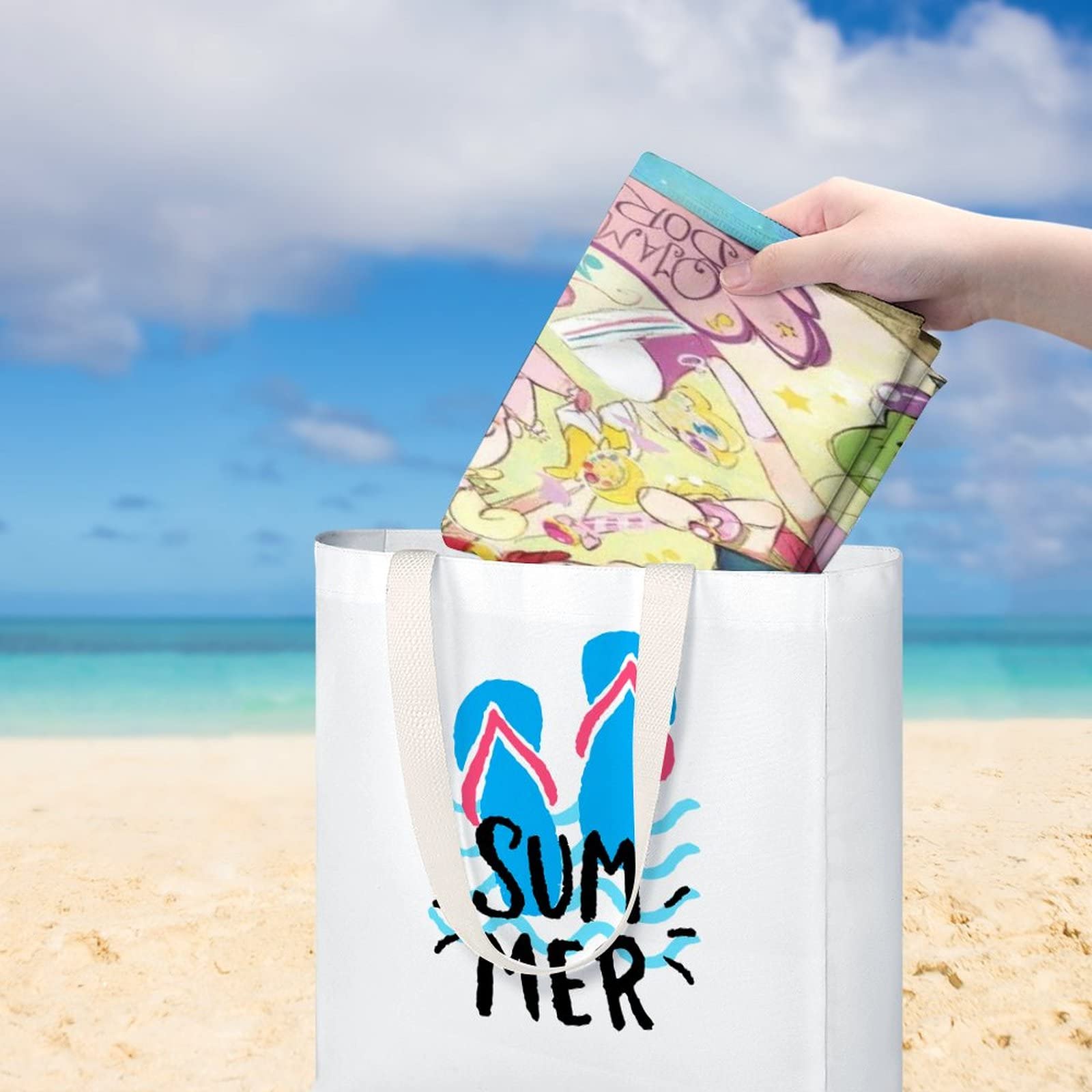 Amazon.co.jp: おジャ魔女どれみ ビーチタオル バスタオル スイム