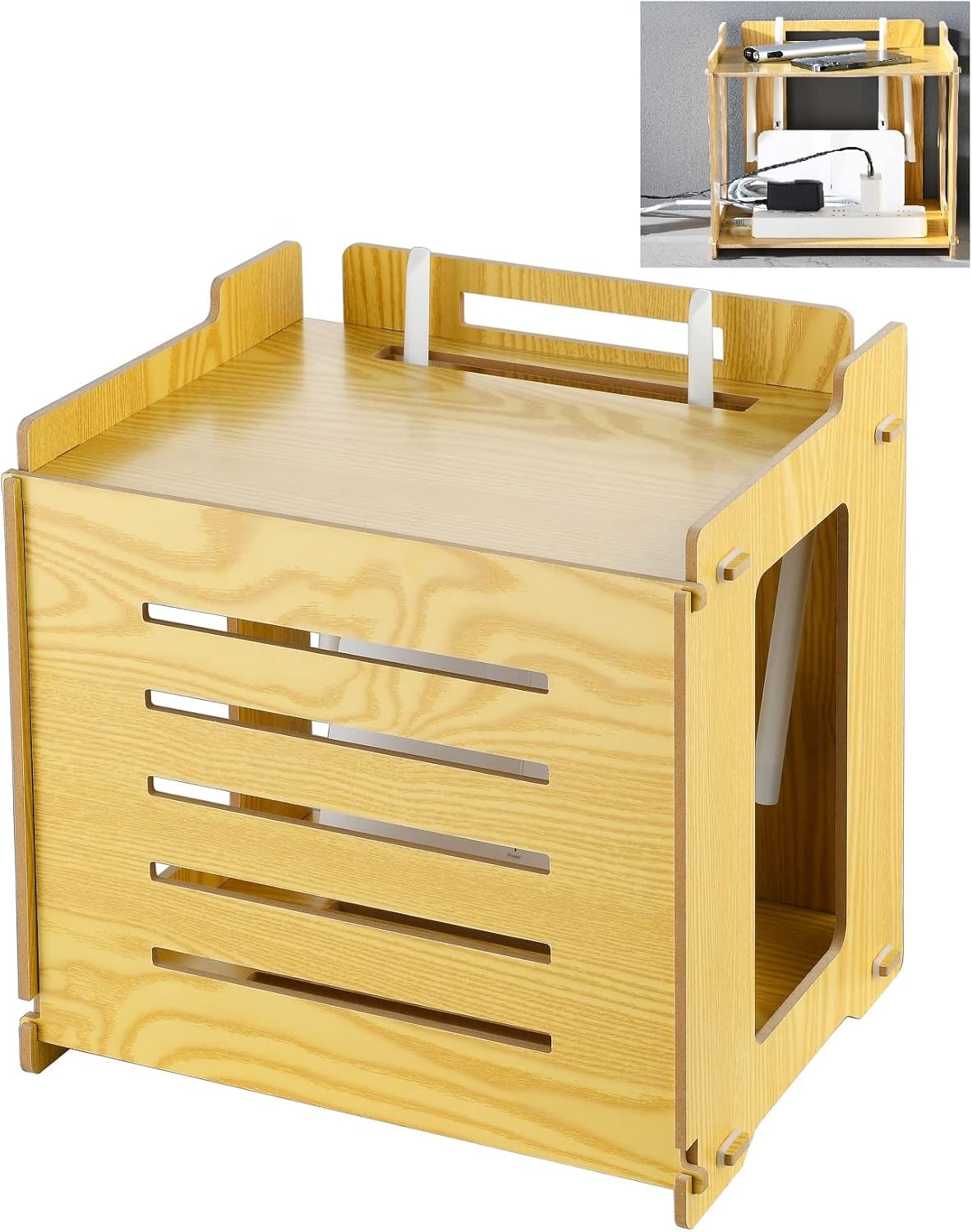 BEARUT Router Shelf Wireless WiFi Modem MDF Shelf Router