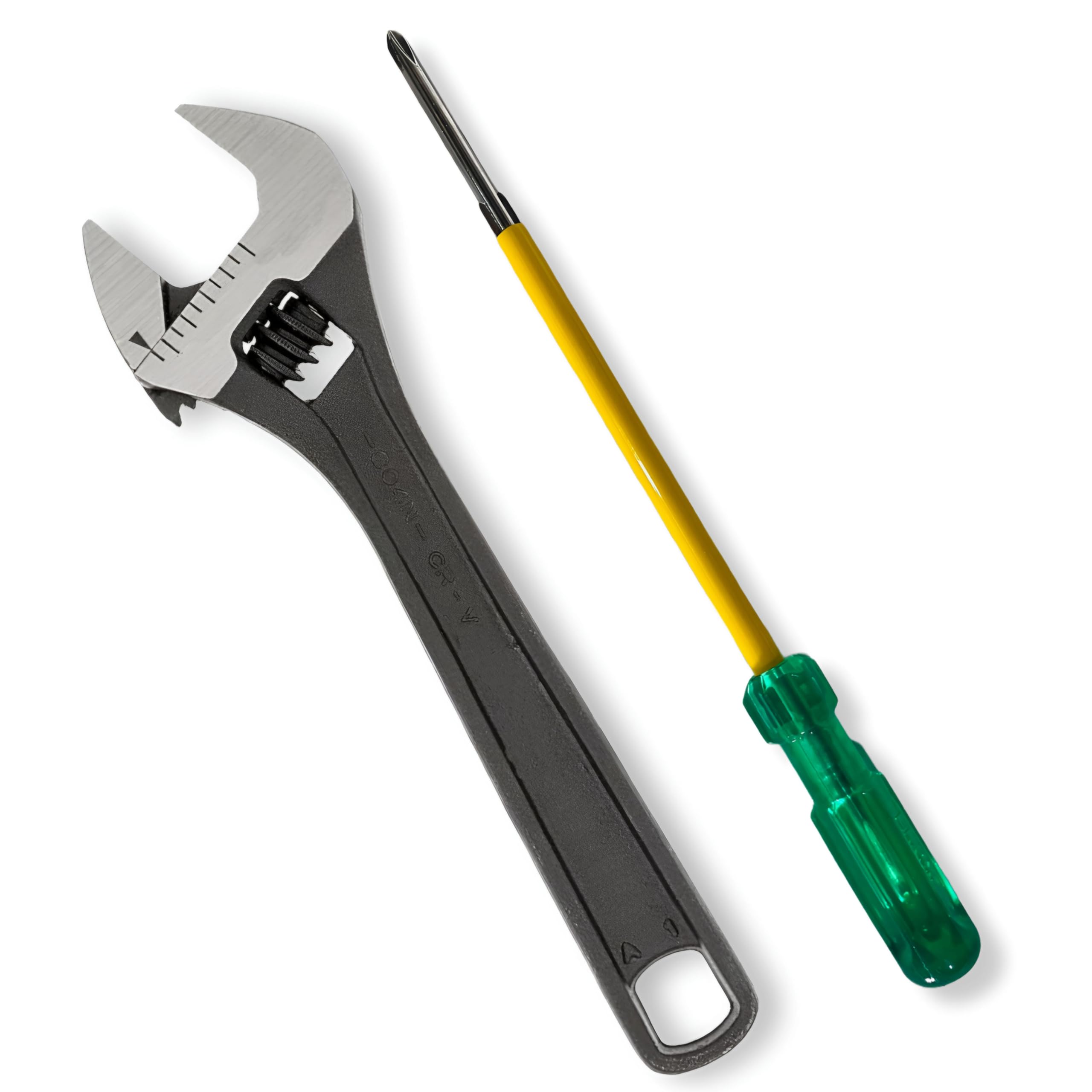 GIZMO Electric Tool Set, Electrician Tool Kit With 2-in-1 Screwdriver 6" & Adustable Wrench 8"; Hand Tool Kit For Home; Tool Kit For Home Use Multipurpose