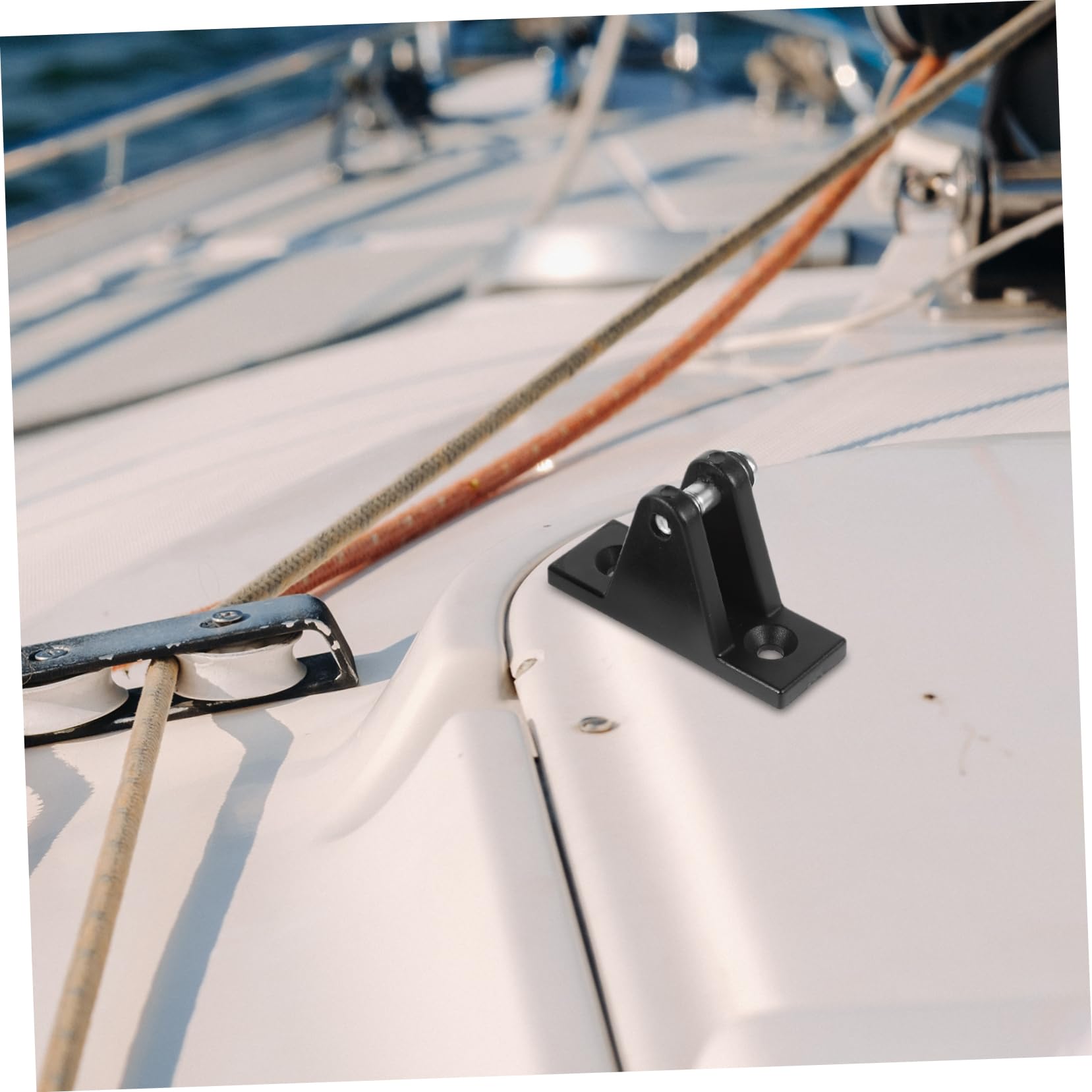 Accessori per Bimini Top 2 Pezzi Tappi estremità Occhiello in Nylon Nero Resistente per Imbarcazioni Marine e Yacht Montaggio Protezione Solare per Barche e Camper