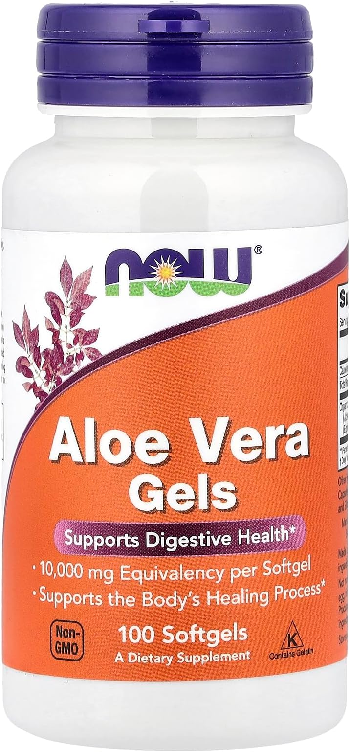 Now Foods Aloe Vera 10, 000 Gels 100 Sgels