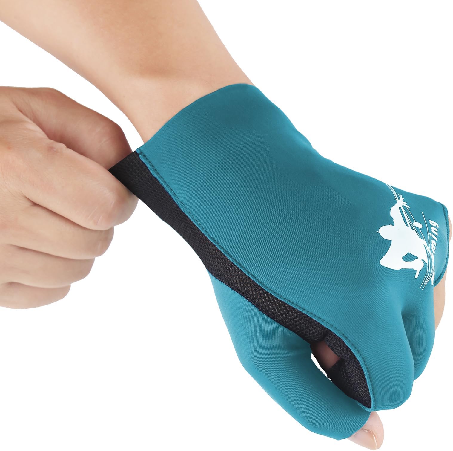 Men Women Billiard Gloves Pool Glove for Left/Right Hand, Quick-Dry 3 Finger Gloves Great for Snooker Cue Shooters Carom Sports