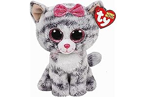 Ty Kiki Grey Cat Plush Regular Valentine's Day Gift Idea