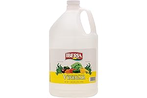Iberia All Natural Distilled White Vinegar for Cleaning: 1 Gallon, 5% Acidity