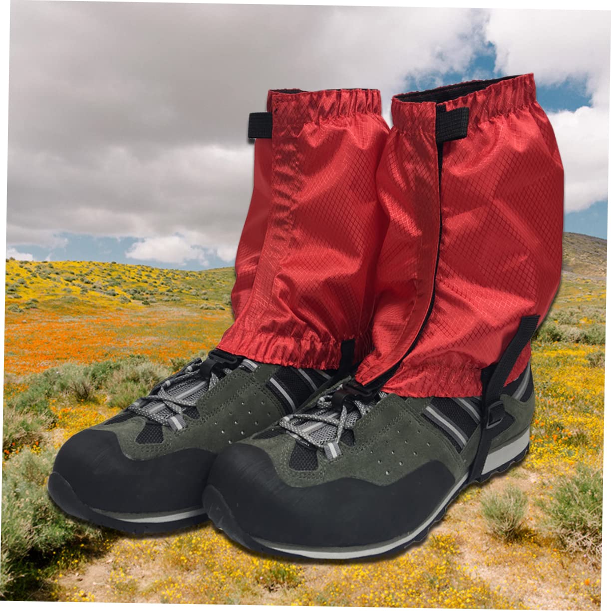 Mipcase Guêtres D'extérieur Guêtre De Marche Imperméable Bottes De Neige Guêtres De Neige Guêtre pour La Randonnée en Plein Air Guêtres Chaussure De Ski Chasse Ouvre-Boite Green