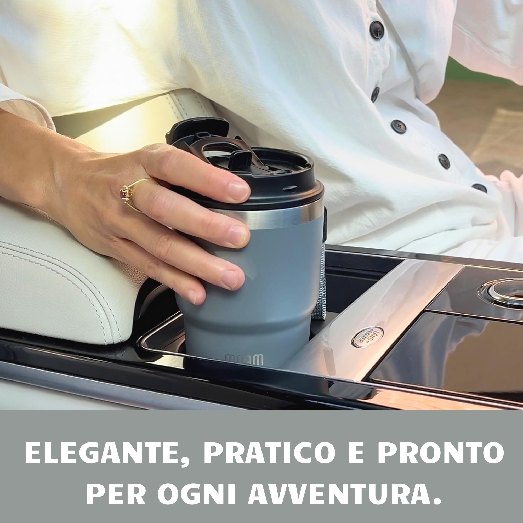 Tazza Termica Caffe 360ml - Mug Termica - Acciaio Inossidabile Isolato ed Ermetico - Tazza Termica da Viaggio - Travel Coffee Mug - Termos Caffè - Themos Te Caldo (360 ml)