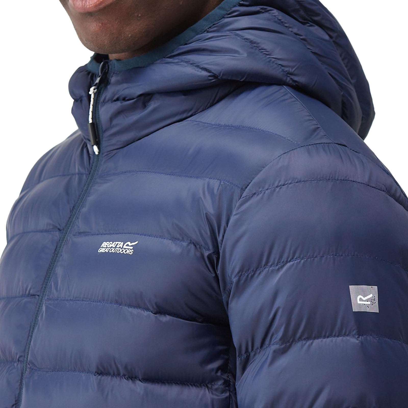 Regatta Mens Marizion Baffled Water Repellent Jacket Coat, Veste matelassée Homme, Grey/Red, 3XL