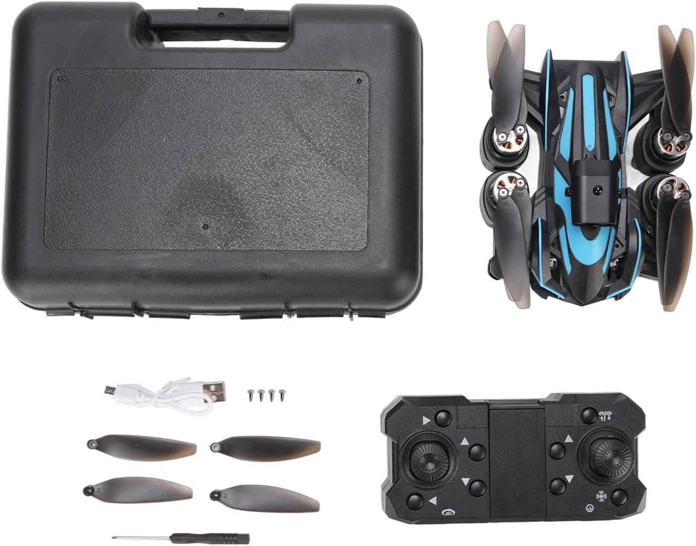 Brushless Motor Drone with Camera 4K, FPV Mini Drones, Foldable RC Quadcopter with 4 Way Obstacle Avoidance, Optical Flow Positioning, 360° Flip