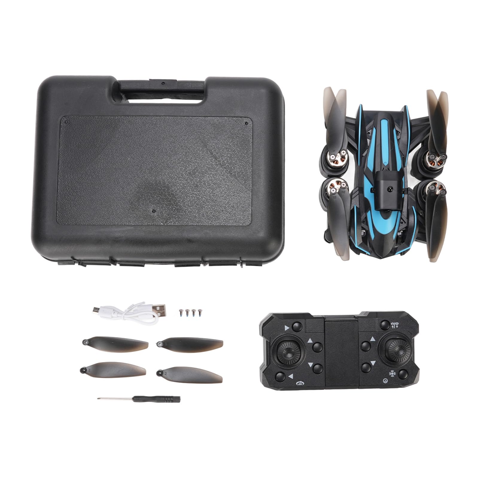 Drone con Motore Brushless e Telecamera 4K, Mini Droni FPV, Quadricottero RC Pieghevole con Evitamento Ostacoli a 4 Vie, Posizionamento del Flusso Ottico, Rotazione a 360°
