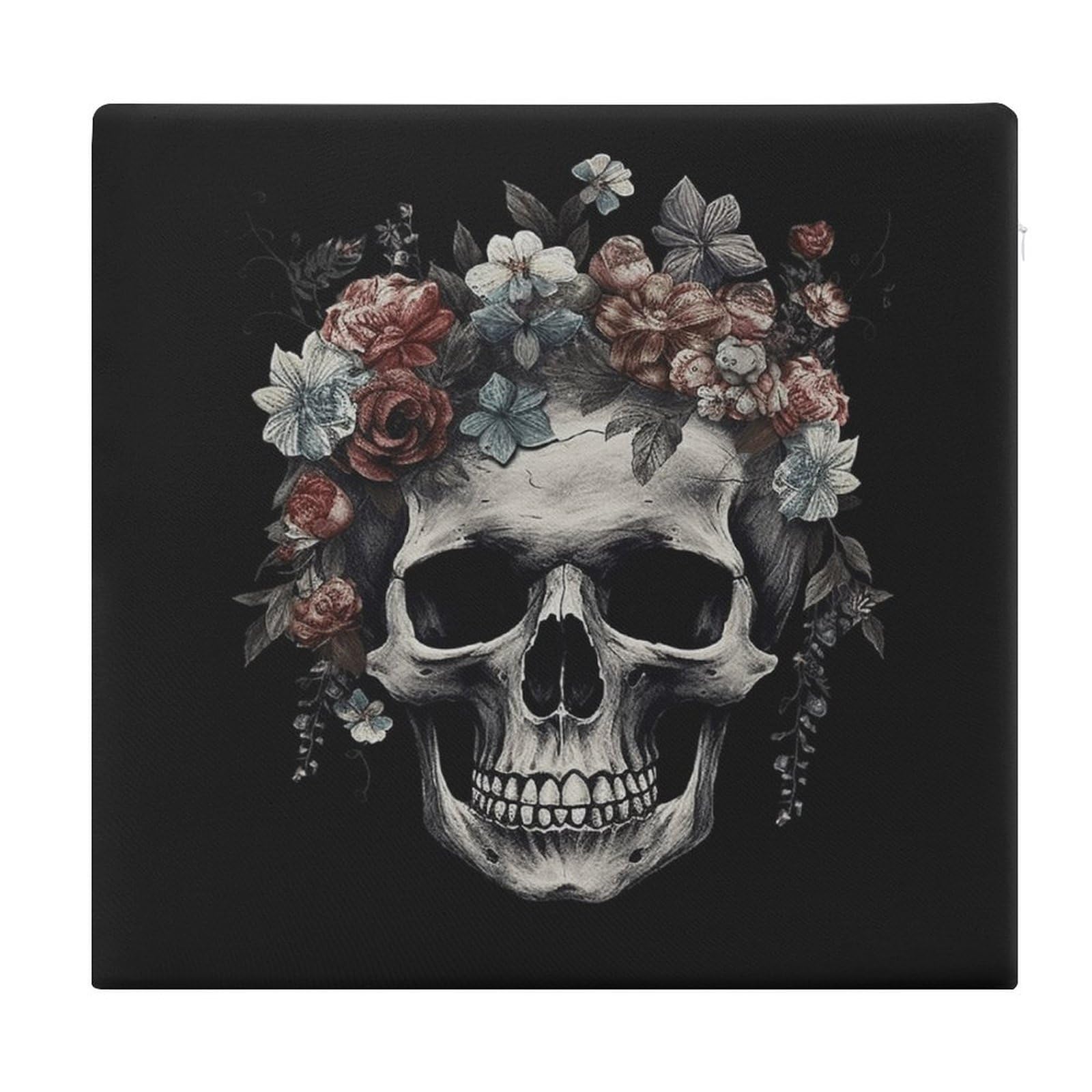 Adfgyerh Style Skull In Darkness Cushions Memory Foam For Adults, Seat Cushion Chair Pads Soft, Square Pillows For Dining, Kitchen, Office, Patio Chairs