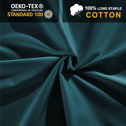 Miniatura 34 de Sábana bajera ajustable individual XL para dormitorio universitario, sábanas 100% algodón egipcio, sábanas bajeras de lujo con bolsillo profundo