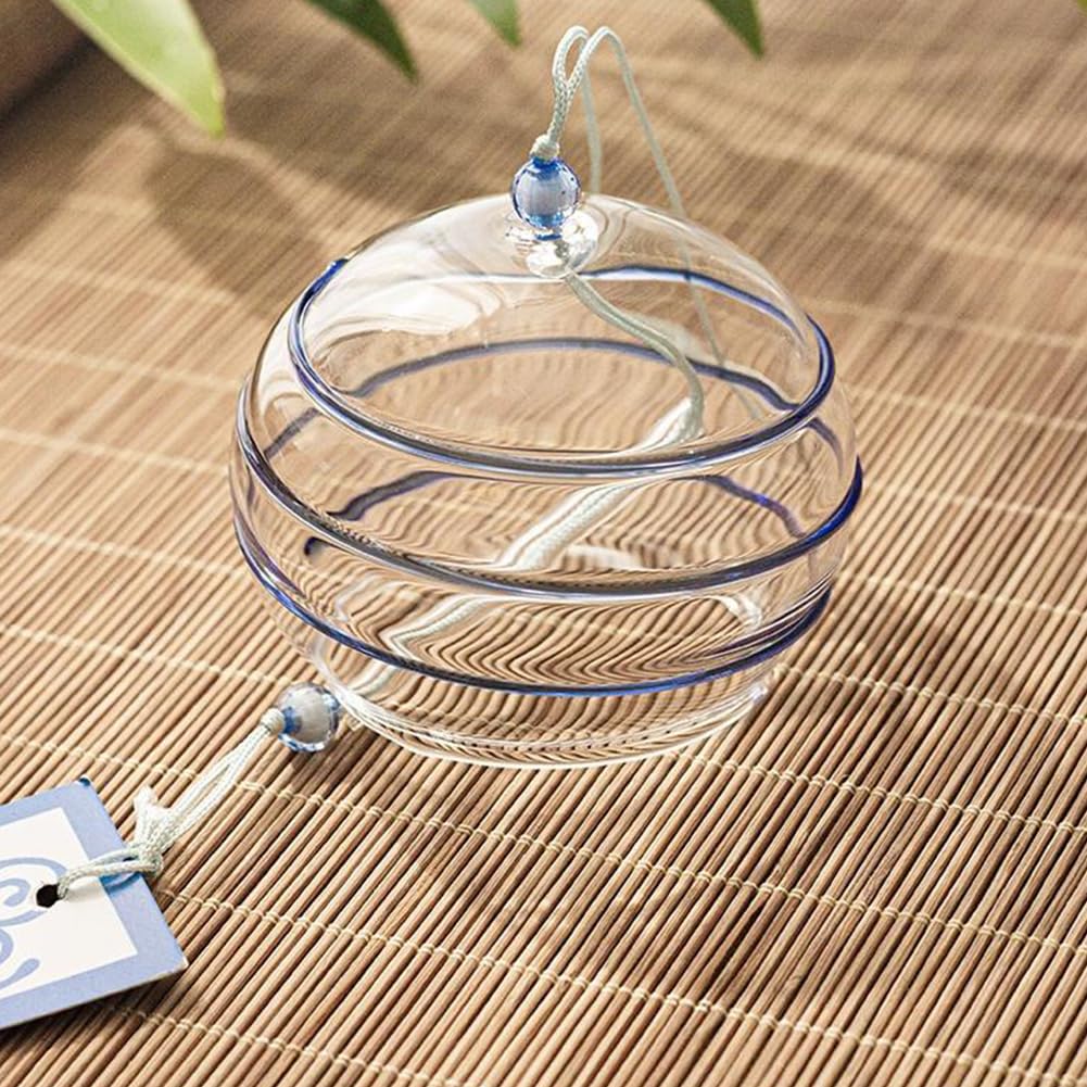 Artisan Glass Wind Chimes with Therapeutic Tone