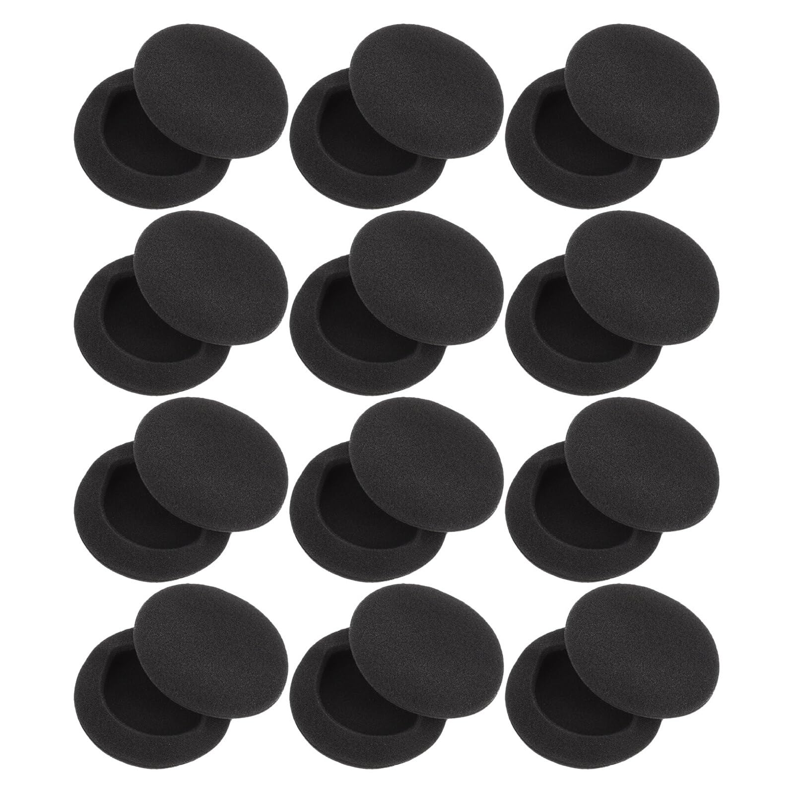 Coussinets d'oreille en Mousse de Rechange 50 Pièces Noirs
