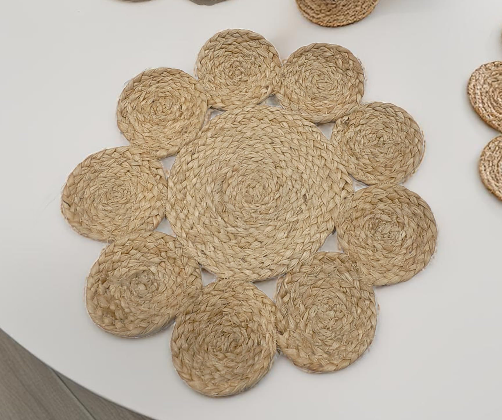 Bencailor Jute-Platzsets – 6 Stück, Oval, 30x40 Cm, Aus Seegras, Hitzebeständig, Für Tischdeko In Küche & Esszimmer