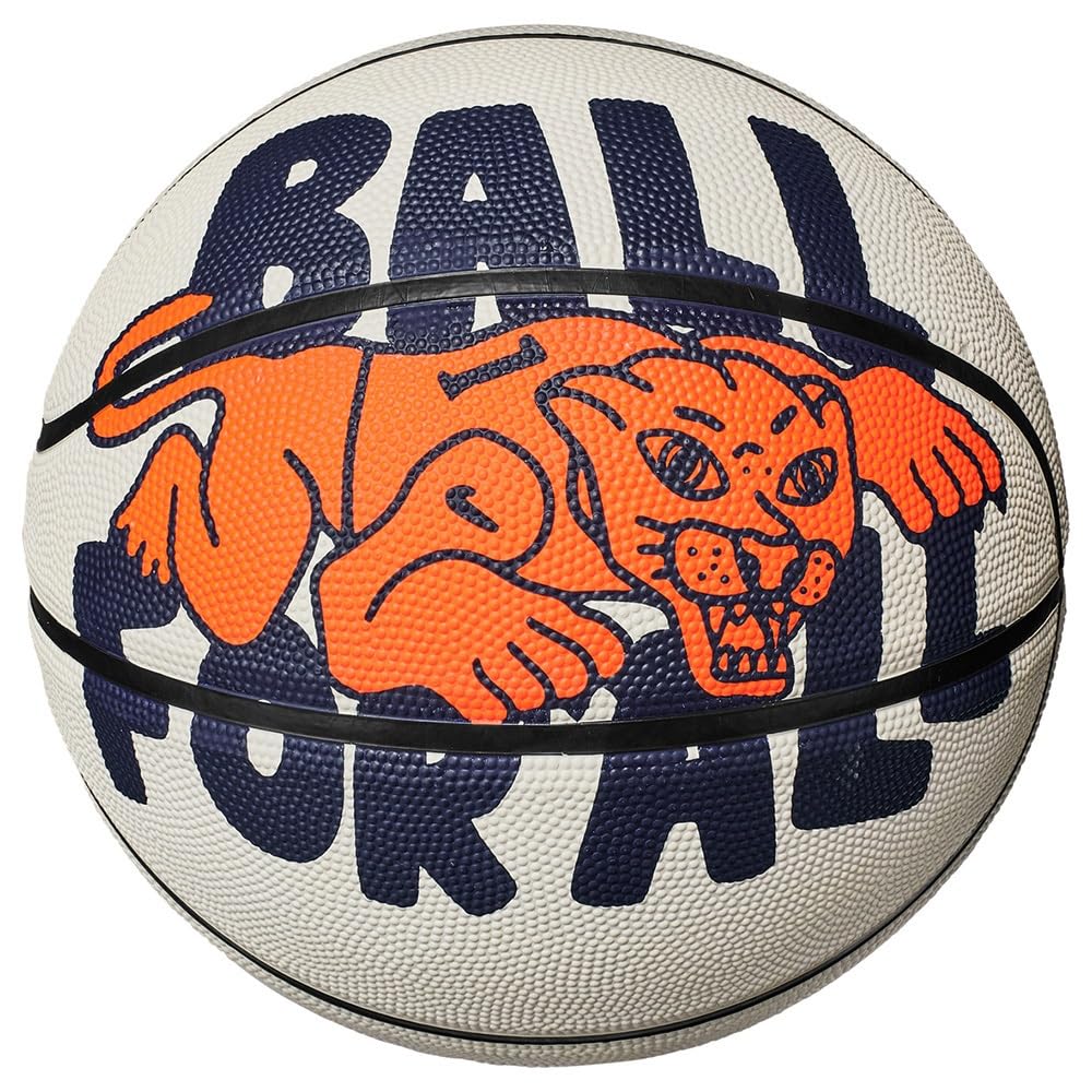 Nike Everyday Playground 8P Graphic Deflated Palle da basket Light Bone/Midnight Navy/Black/Total Orange 7
