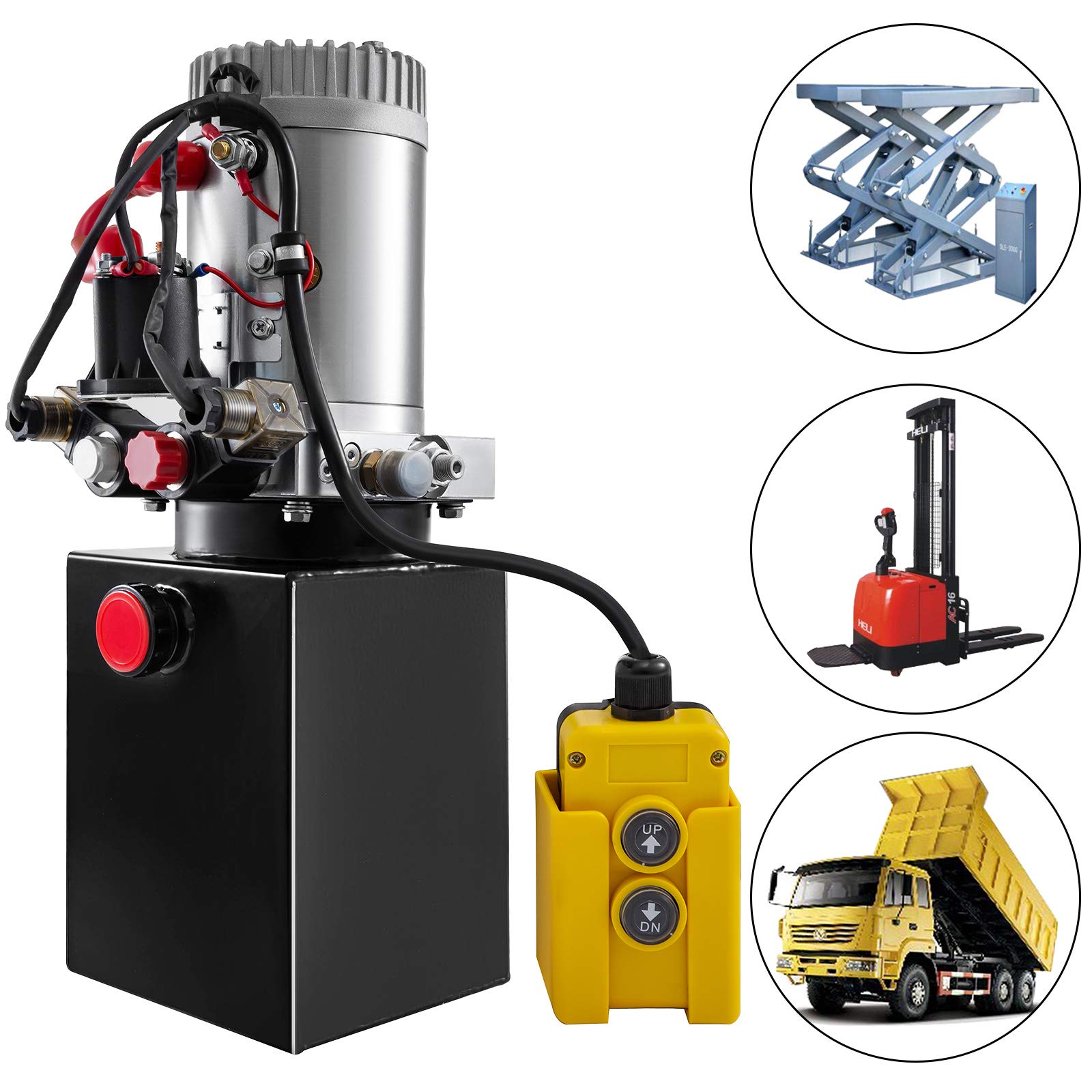 3 Quart Hydraulic Reservoir For Dump Trailers - KTI 818135K Replacement Tank