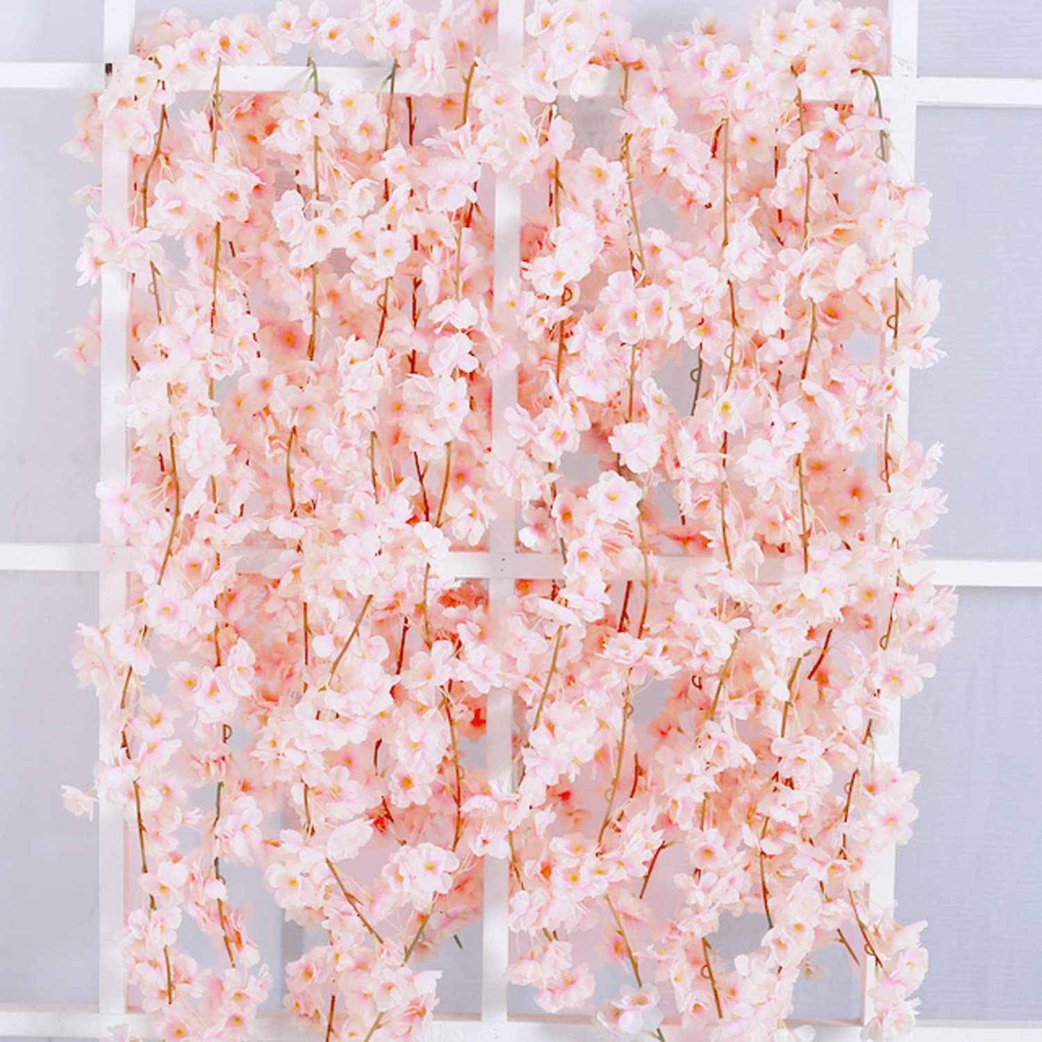 フラワー・ガーデニング Sample Amazon.com: 2pcs 11.8ft Artificial Cherry Blossom Flower