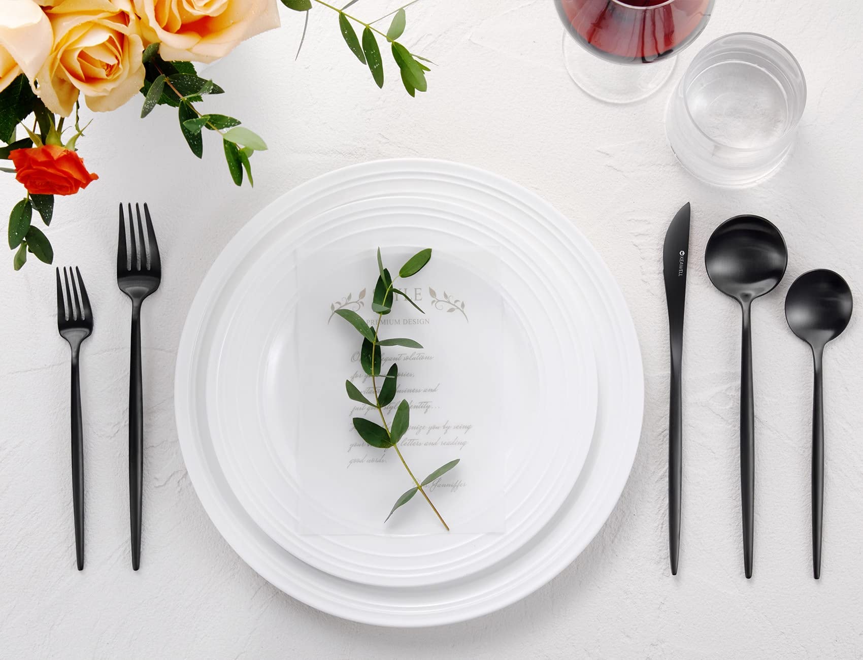 Snapklik.com : KEAWELL Mia 20-Piece Fine Flatware Set, 18/10 Stainless ...