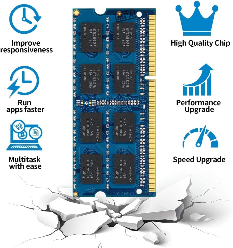16GB 4 x 4 GB DDR3 1333MHz Kit PC3-10600S 2Rx8 PC3 10600 SODIMM 204 Pin 1.5V Laptop Memory HYNIX IC