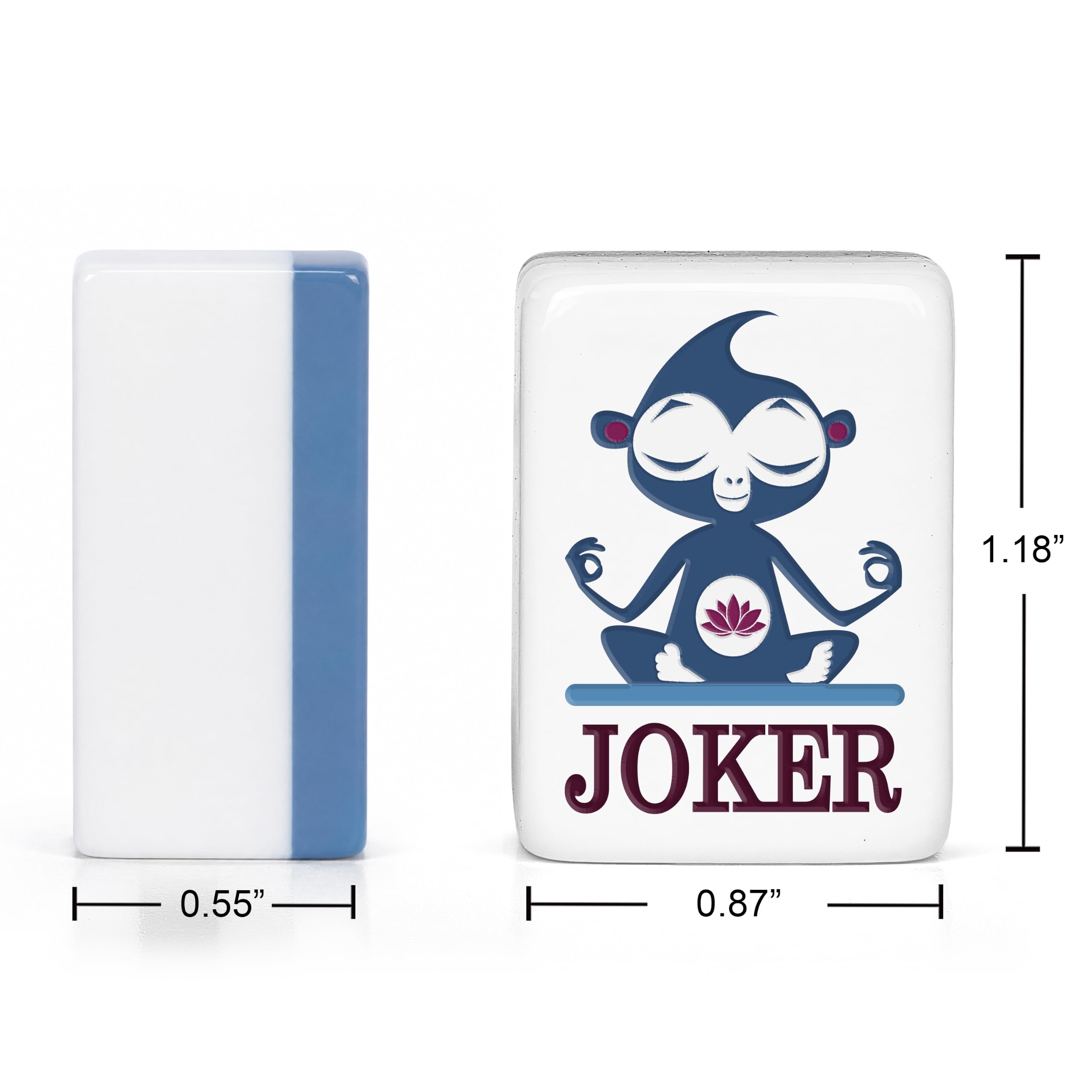 Sweet Jojo Designs Blue Monkey - Set di piastrelle in melamina Mahjong, 160 pezzi