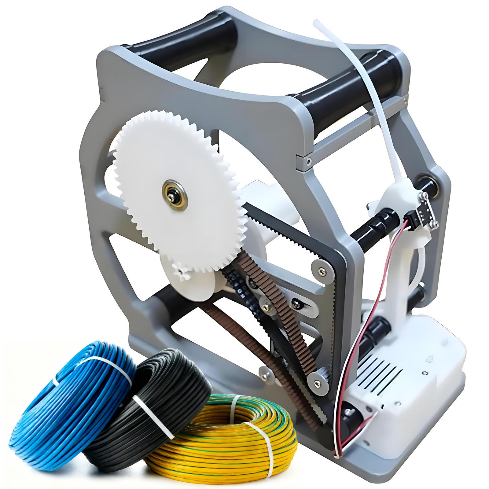 KUNYOS Wire Winding Machine, 3D Industrial Filament Respooler with Smart Start and Stop, Welding Thread Winder for 1kg Spools, Wrap Neatly Reduces Tangling, For Printing Materials