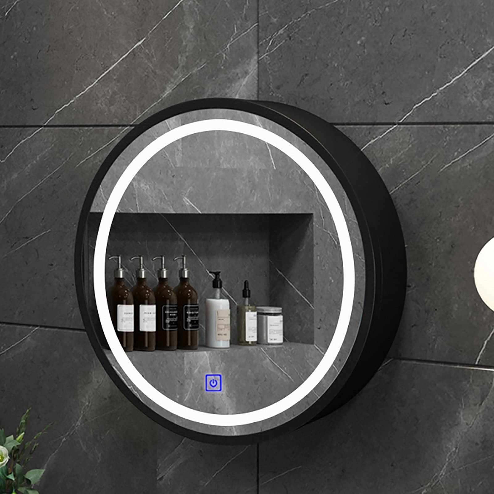 Buy LED Round Mirror Bathroom ed Bathroom Storage